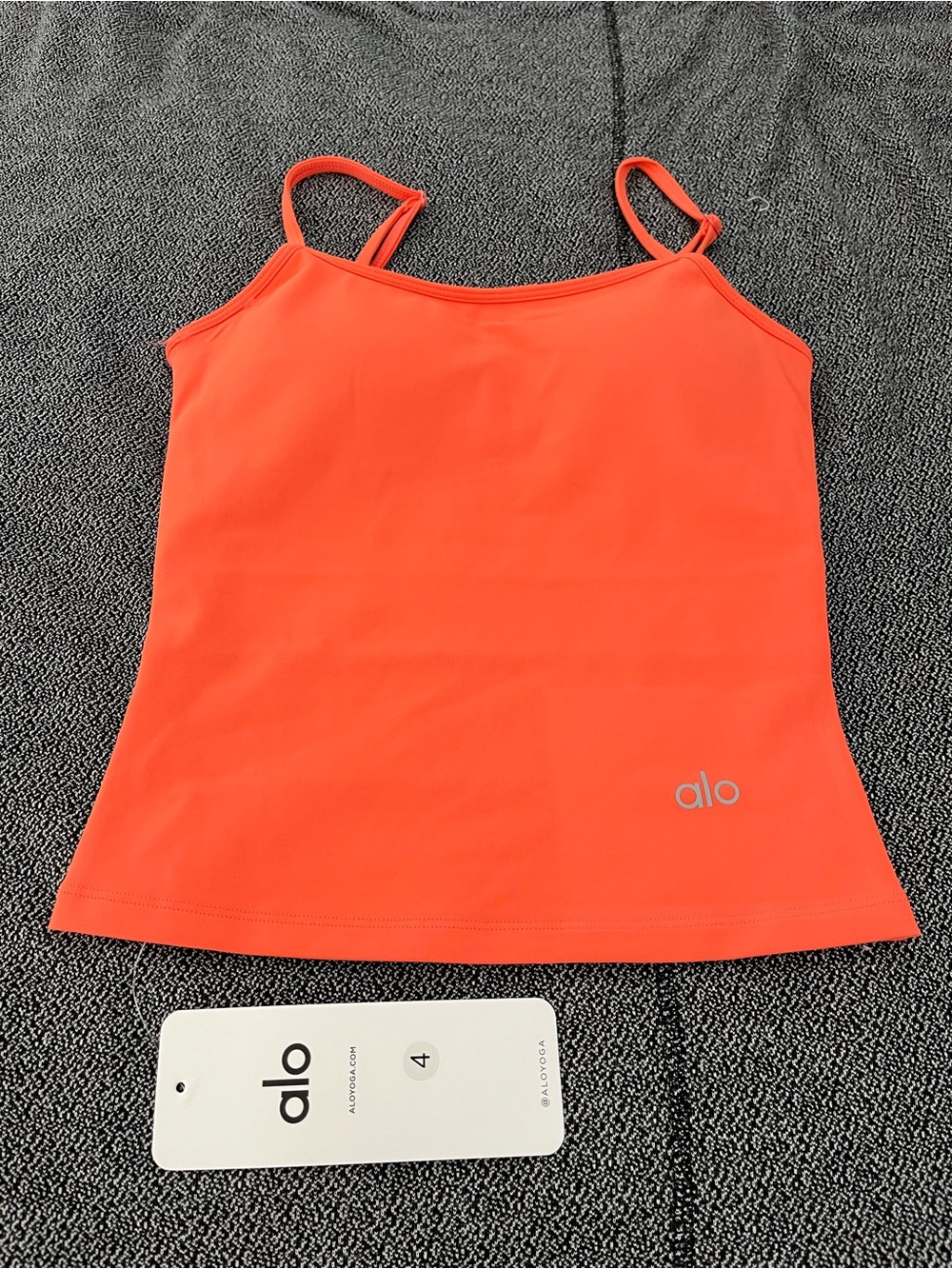 ALO Yoga Orange Spaghetti-Strap Camisole